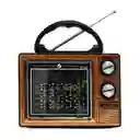 Radio Diseño Antiguo Recargable, Am, Fm, Sw Bluetooth, Usb, Sd, Linterna, Power Bank- Ginebra Ktf-1487
