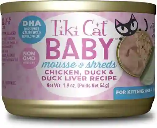 Lata Tiki Cat Baby Chicken Salmon Recipe 80 Gr