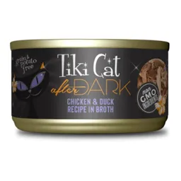 Lata Tiki Cat After Dark Chicen Duck Recipe In Broth 80 Gr