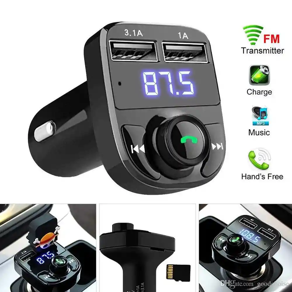 Adaptador Bluetooth Para Equipos De Sonido Para Vehiculo/ Bluetooth Carros/ Bluetooth Transmisor Fm