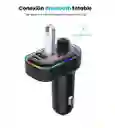 Transmisor Bluetooth De Cigarrera / Modulador Bluetooth Vehicular Fm, Cargador Tipo C Y Usb