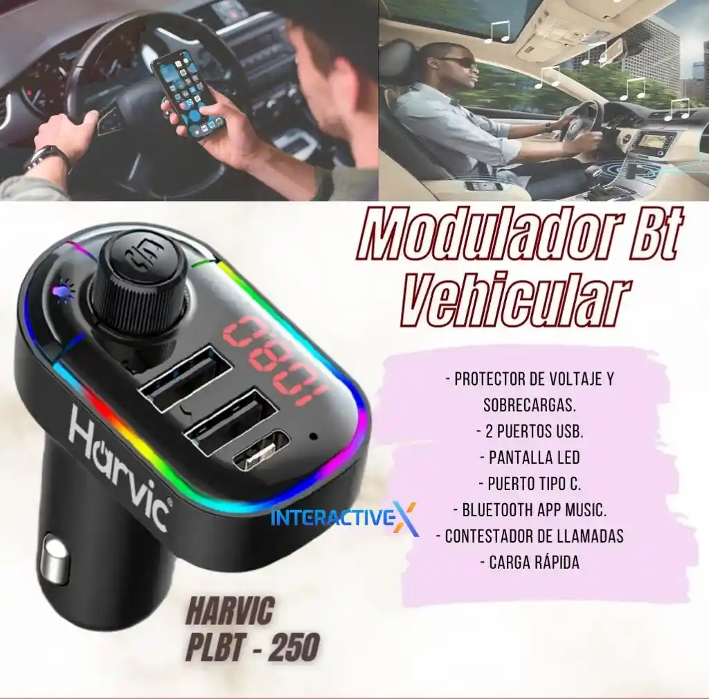 Transmisor Bluetooth De Cigarrera / Modulador Bluetooth Vehicular Fm, Cargador Tipo C Y Usb