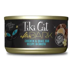 Lata Tiki Cat After Dark Chicken Quall Egg Reciper In Broth 80 Gr