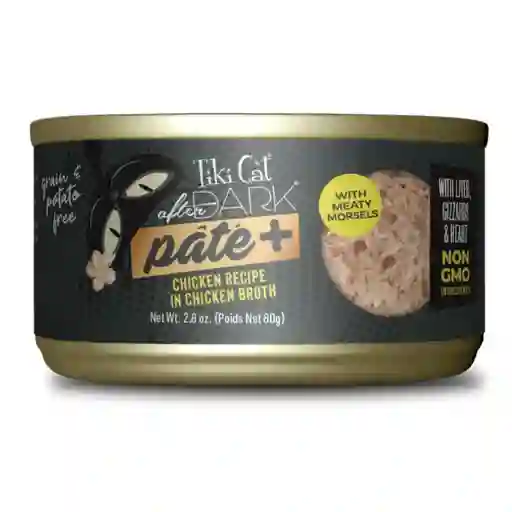 Lata Tiki Cat After Dark Pate Chicken Recipe In Chicken Broth 80 Gr