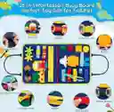 Libro Montessori Tablero Sensorial Educativo Motricidad Fina