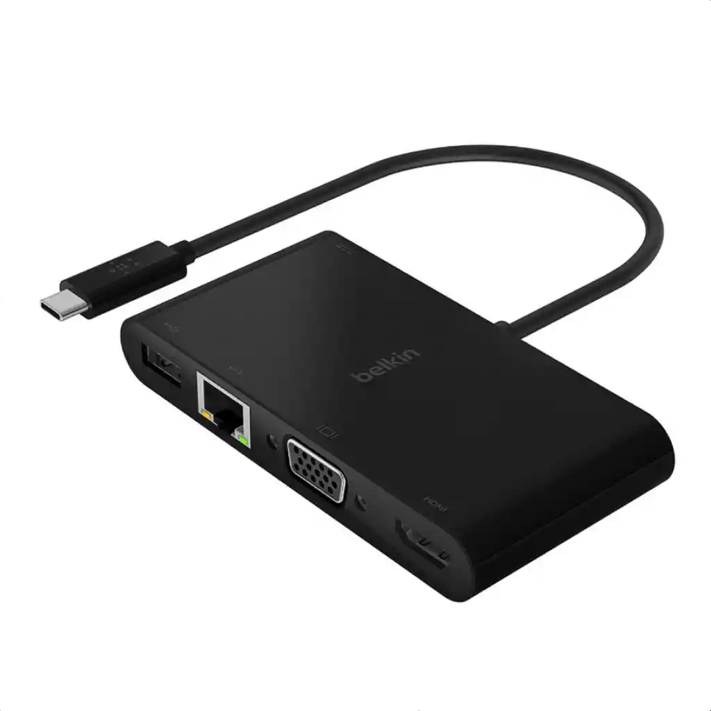 Adaptador + Carga Usb-c 100w Belkin Usb-a, Rj45, Hdmi, Vga