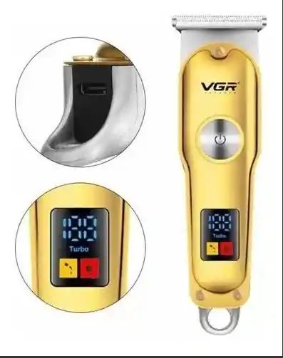 Máquina Patillera Vgr 290 Recargable Inalámbrica Pantalla