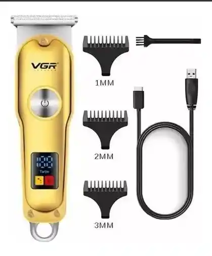 Máquina Patillera Vgr 290 Recargable Inalámbrica Pantalla