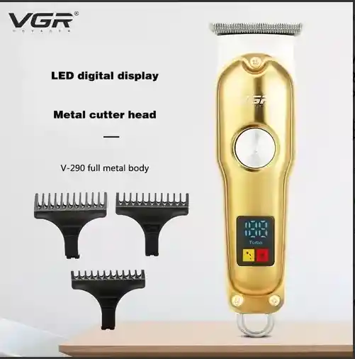 Máquina Patillera Vgr 290 Recargable Inalámbrica Pantalla
