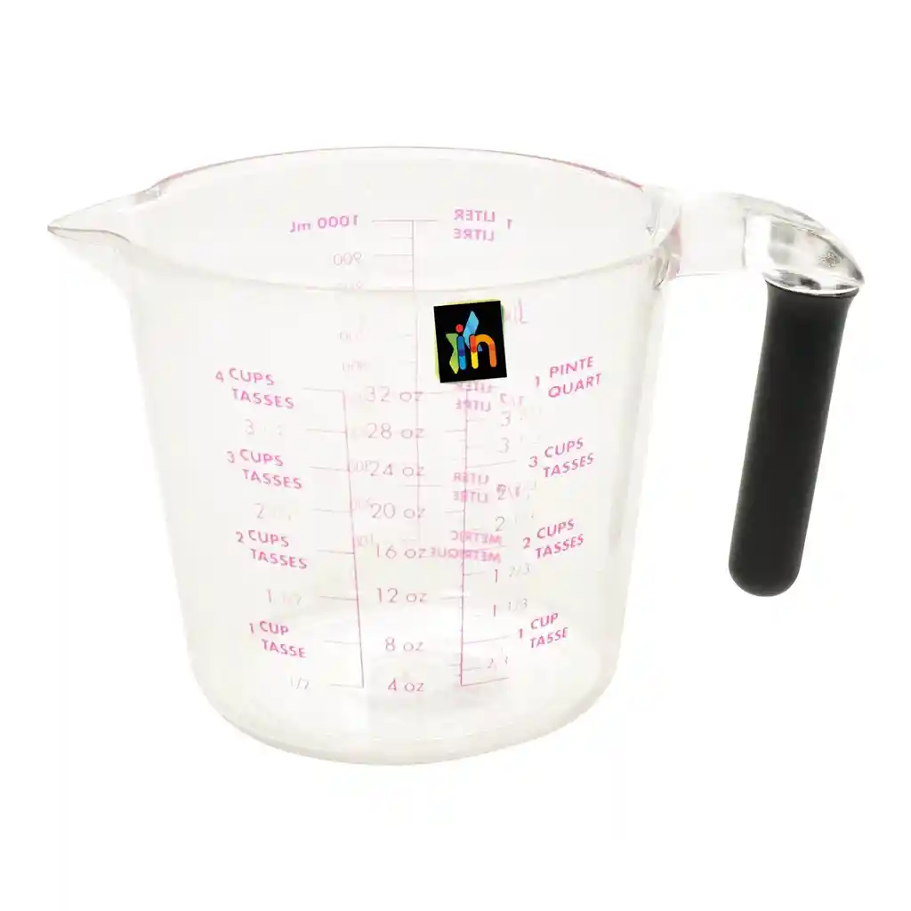 Taza Plastica Para Cocina 1l Medidora Uso Hogar