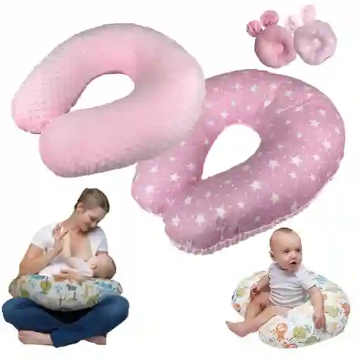 Almohada Cojín De Lactancia Materna Multiusos - Rosado