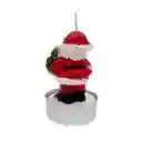 Vela Santa Con Arbol Navideño Expressions 4 Und 16x6cm Rojo Parafina