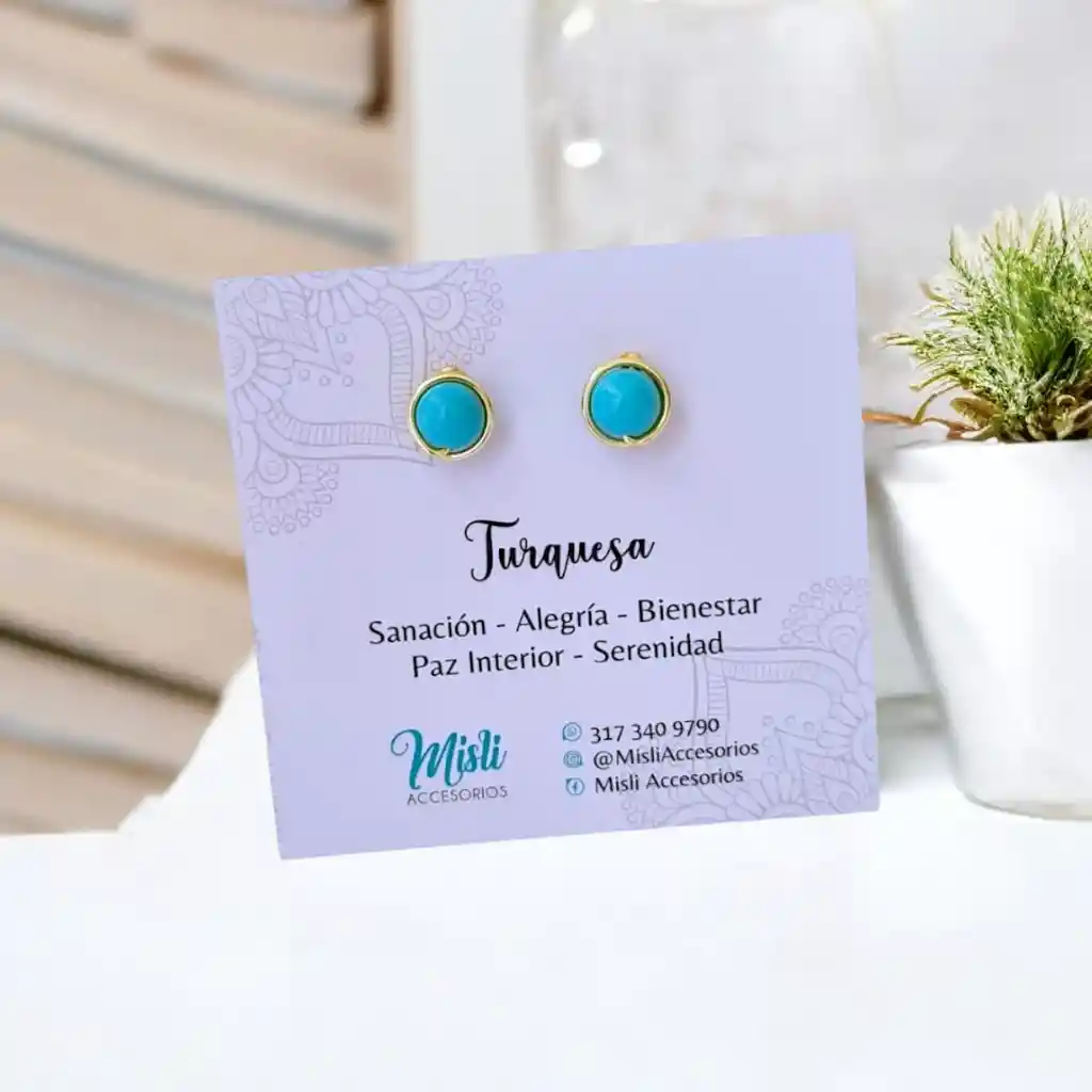 Topos En Piedra / Cuarzo Natural Turquesa