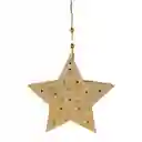 Adorno Estrella Santini Con Luz 3x20cm Natural