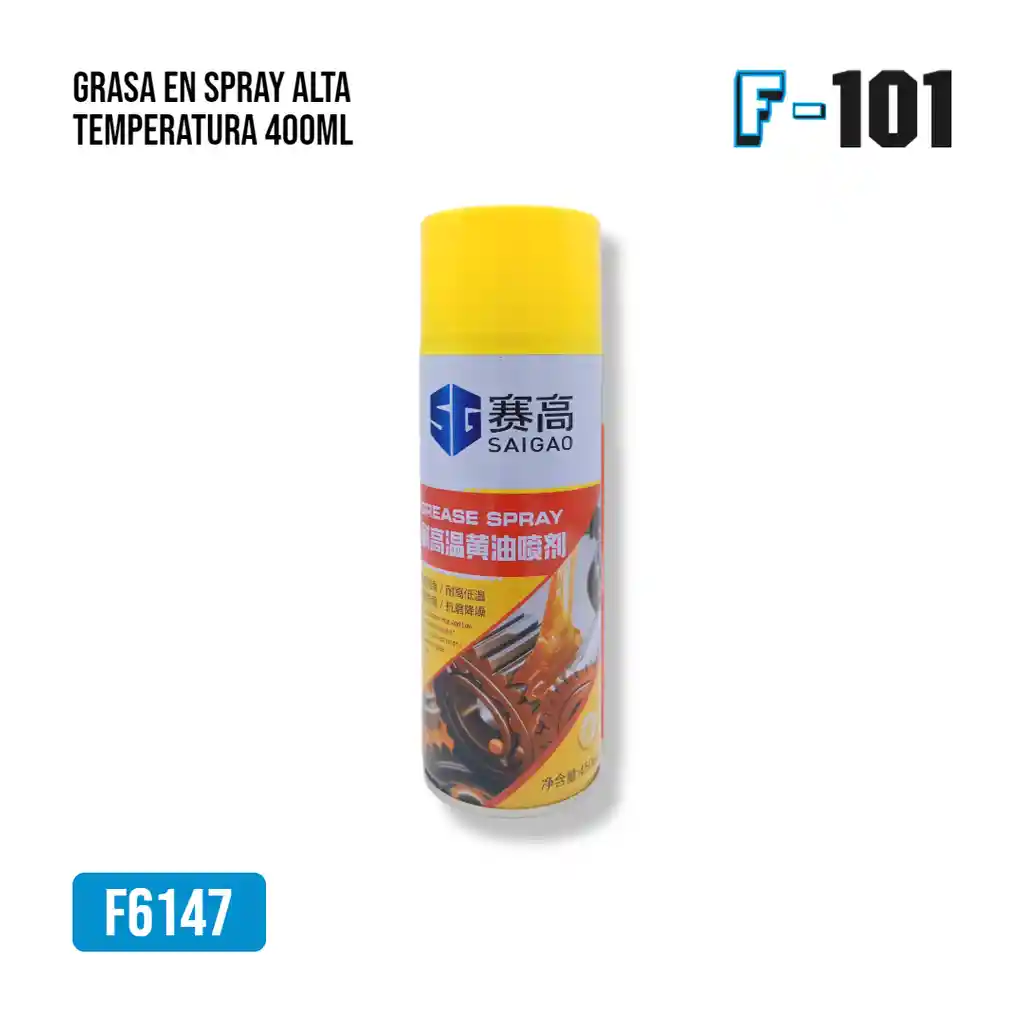 Grasa En Spray Alta Temperatura 450ml