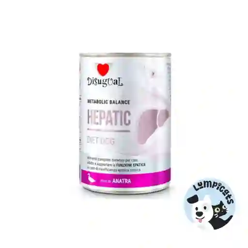 Disugual Dog Hepatic Diet - Pato Lata Por 400 Gr Alimento Para Perros