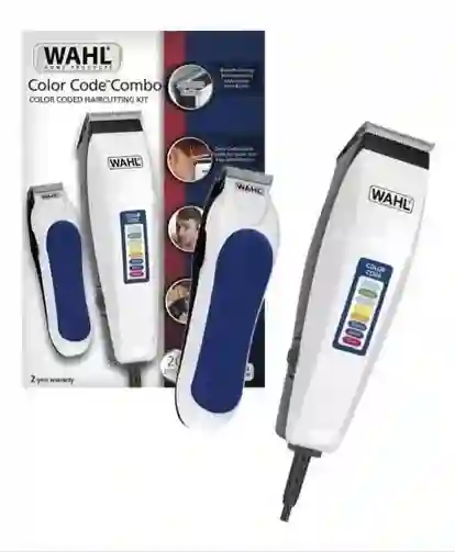 Maquina Wahl Peluquera Color Code Combo + Patillera Kit