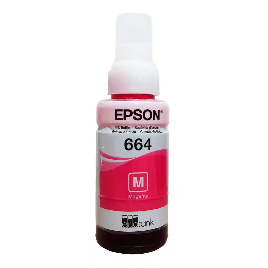 Tinta 664 Epson Para Impresora L210 L495 L555 L355 Color Magenta