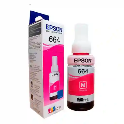 Tinta 664 Epson Para Impresora L210 L495 L555 L355 Color Magenta