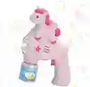 Maquina Burbujas Portatil Diseño Unicornio Para Niños