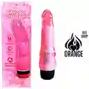 Vibrador Rosa Cristal Pink 17cm - Fara Toys