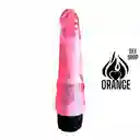 Vibrador Rosa Cristal Pink 17cm - Fara Toys