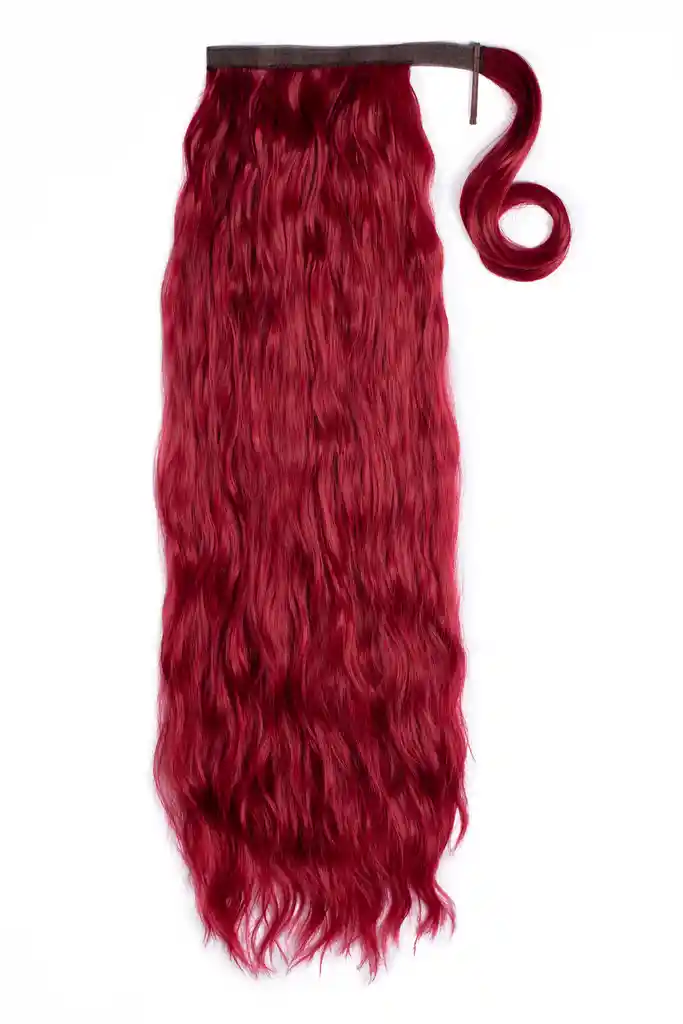 Ponytail Ondulada Shak 26" - Rojo