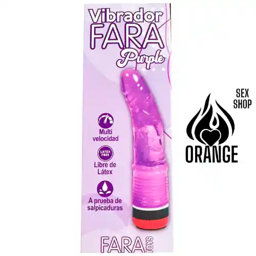 Vibrador Fara Purple Morado 17cm - Fara Toys