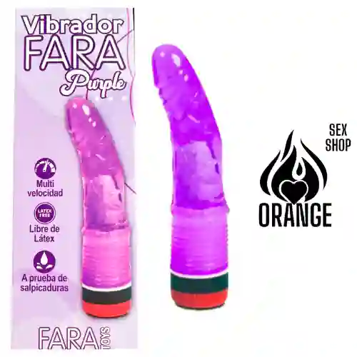 Vibrador Fara Purple Morado 17cm - Fara Toys