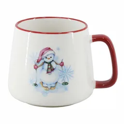 Mug Taza Navideña 350ml Muñeco Nieve Expressions