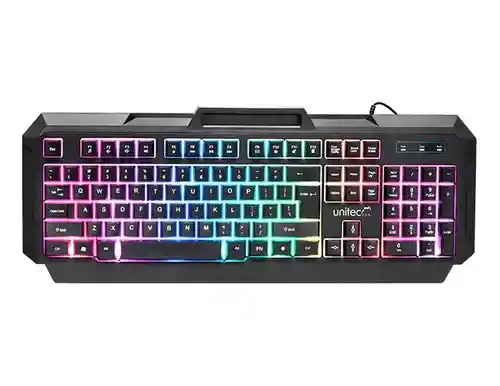 Teclado Gamer Alámbrico Con Luz Led Multicolor Unitec Mk36