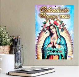 Calendario Almanaque 2025 De Pared Vertical Virgenes