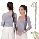 Ponytail Trenza Shinebby 34" - Rubio Vainilla Galáctico