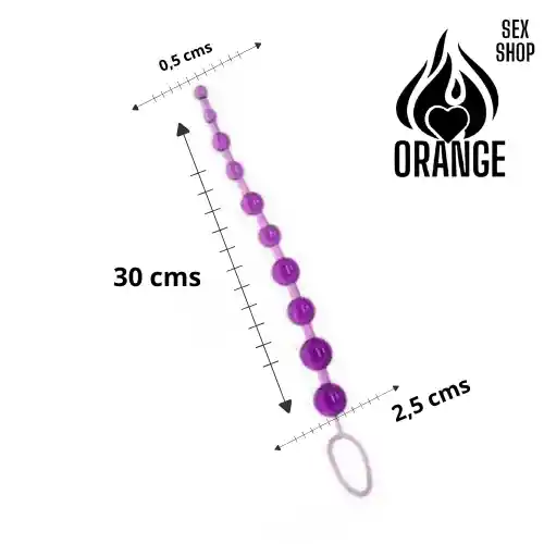 Bolas Anales Oh!rgasmismic 30cm ( 0,5cms A 2,5cms ) - Rocky Toys
