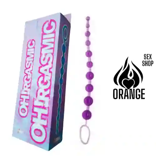 Bolas Anales Oh!rgasmismic 30cm ( 0,5cms A 2,5cms ) - Rocky Toys