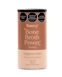 Proteina Bone Broth Power Cappuccino Savvy 560 Gr