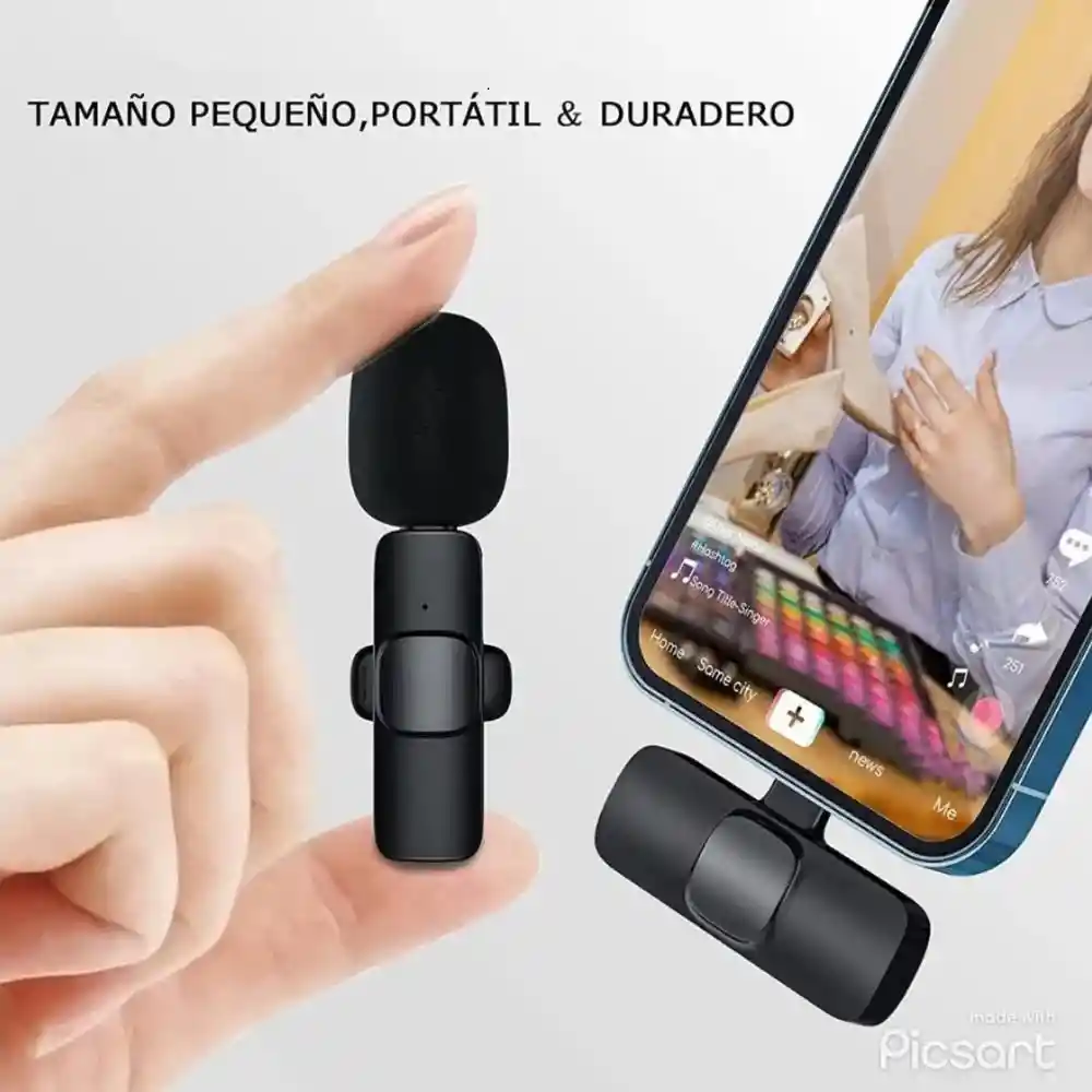 Micrófono Inalámbrico De Solapa K8 Para Iphone Y Tipo C