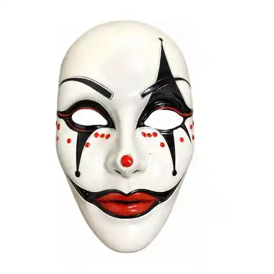 Mascara Arlequín Con Piedras En Pasta Halloween Carnaval Ref: 2144-03