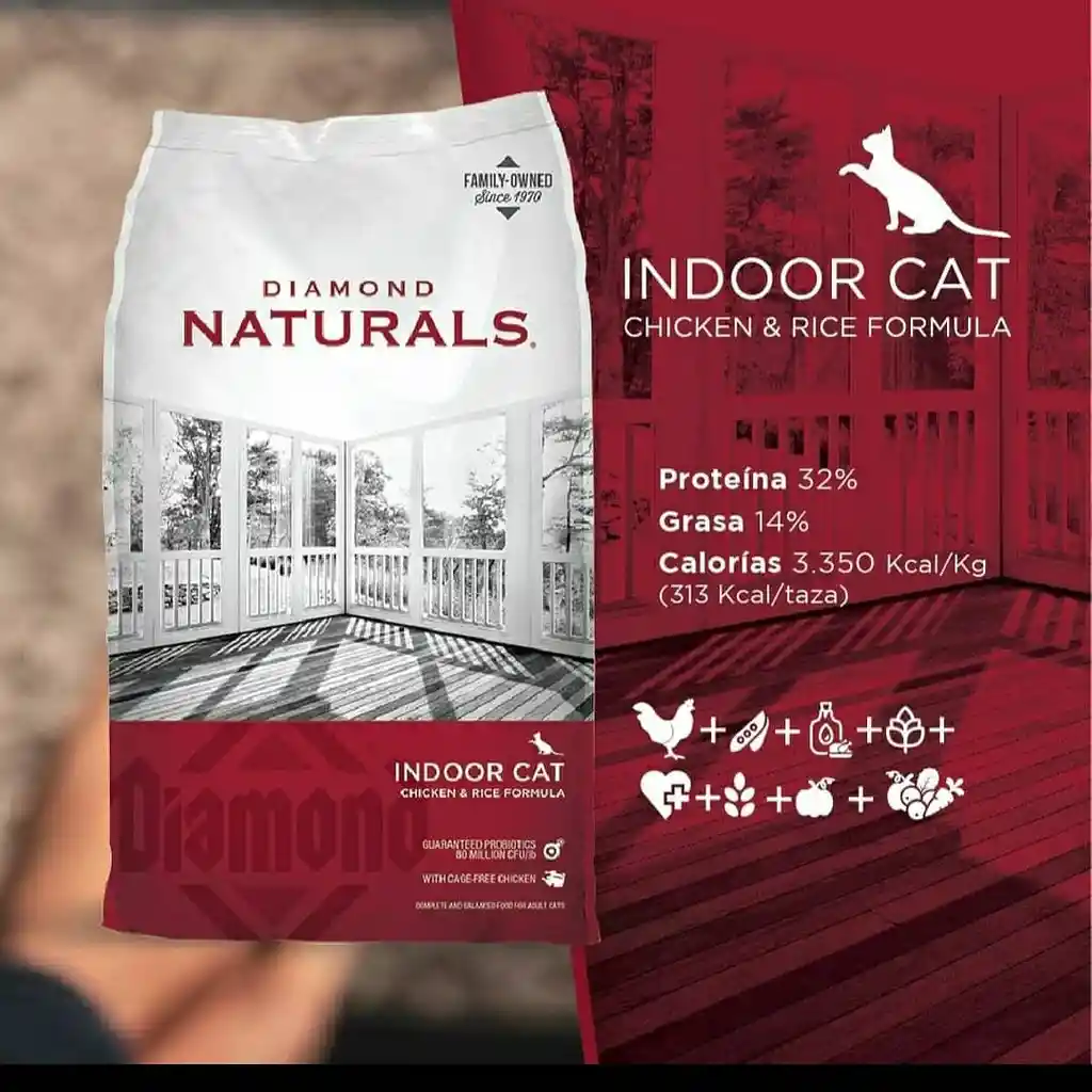 Diamond Gatos Indoor Cat 500 Gr Diamond Cat Indoor Cat 500 Gr