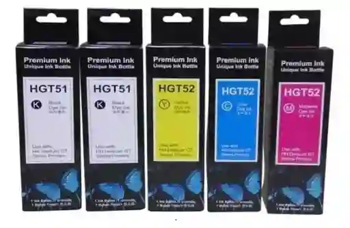 Combo 5 Tintas Hp Gt53 Gt52 Genericas