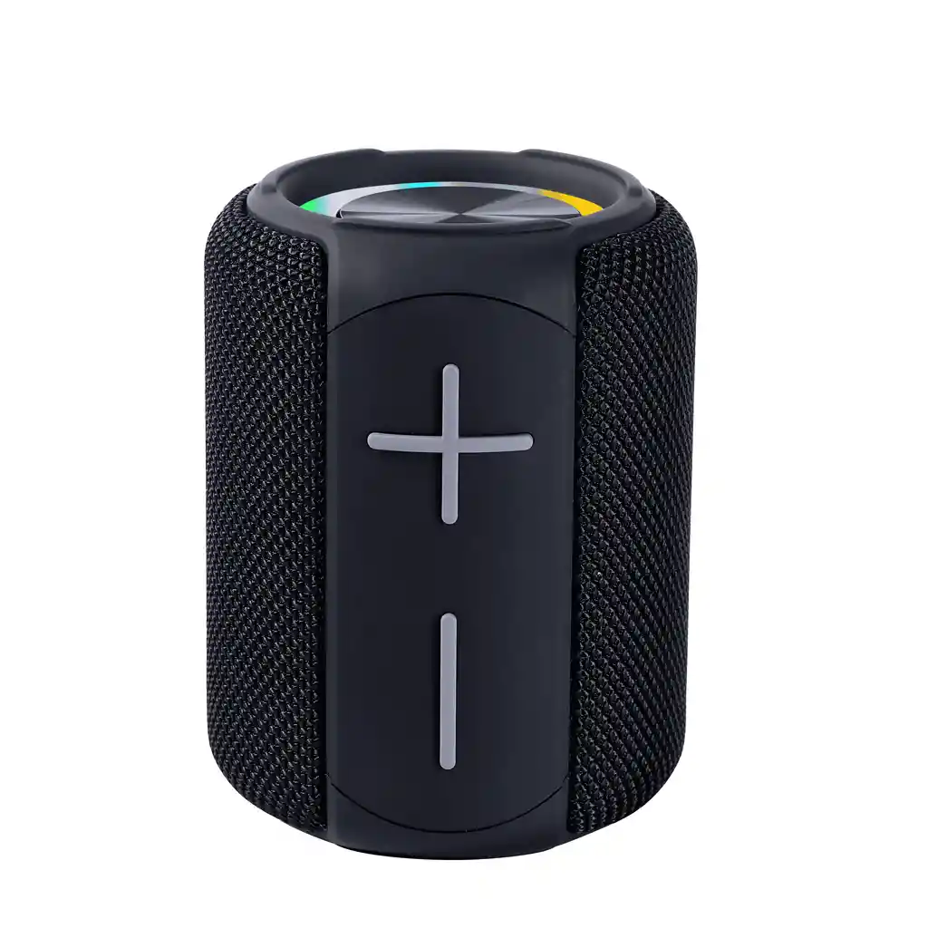 Parlante Inalambrico Bluetooth Movisun Bomb Con Luz Rgb Con Protección Ipx6 Color Gris