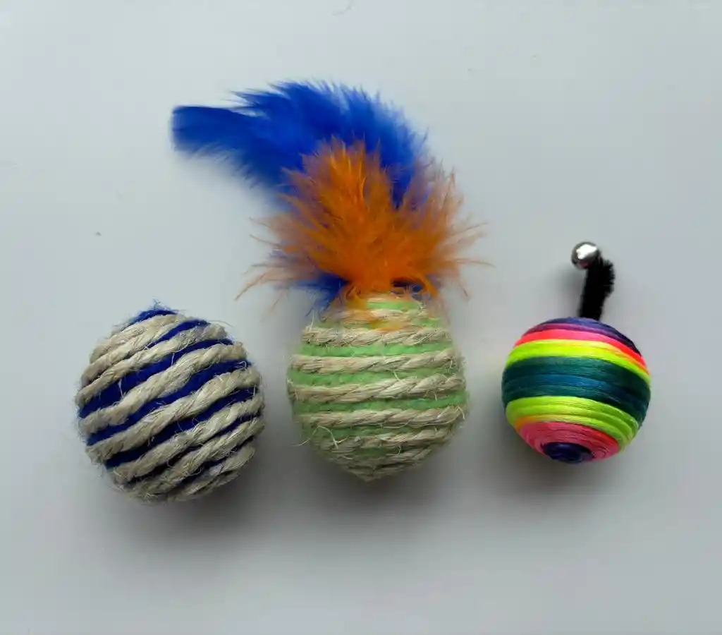 Juguetes Para Gato Set De 3 Pelotas