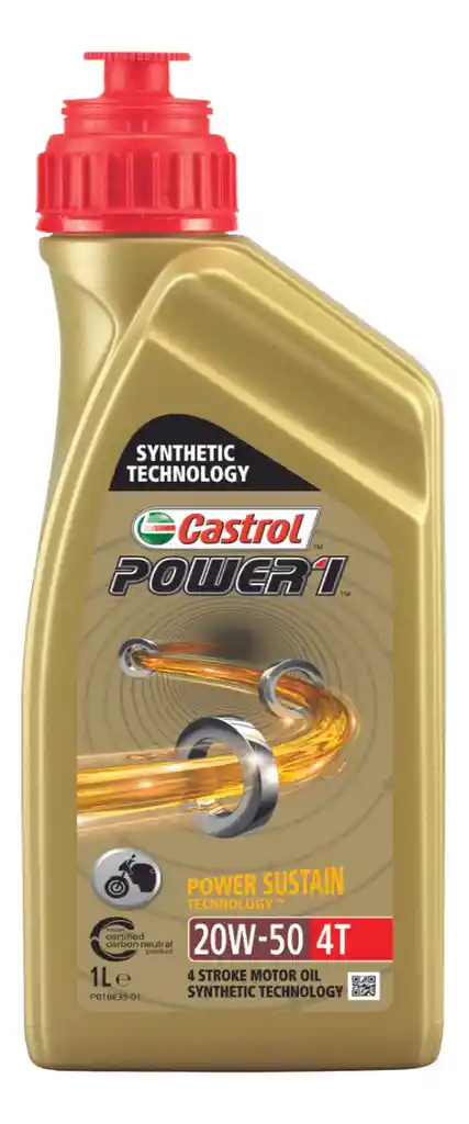 Aceite Castrol Power 4t 20w50 Cuarto