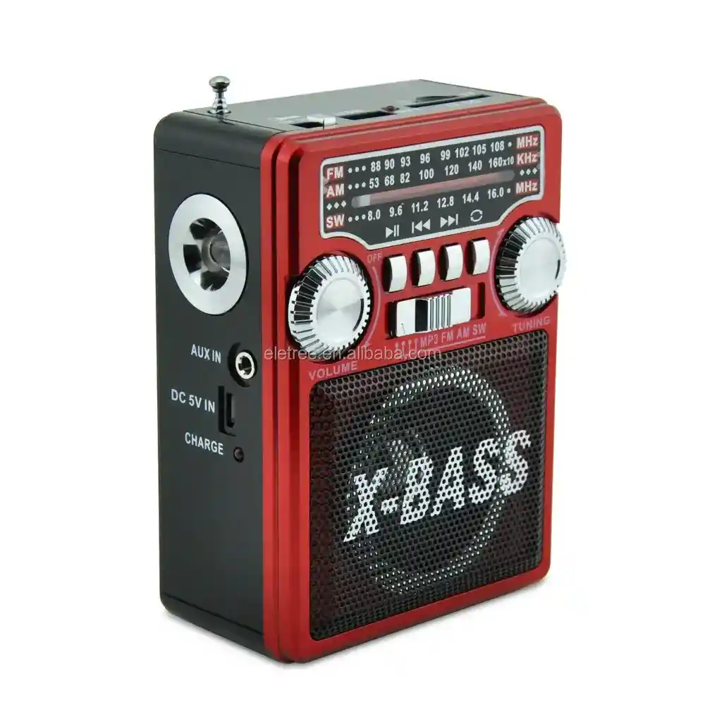 Radio Parlante 8 Bandas, Reflector, Bluetooth, Radio Am/fm/sw