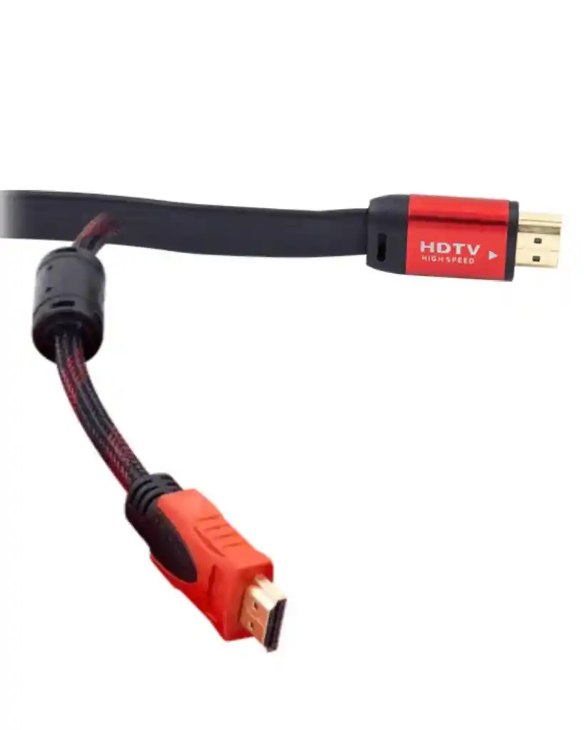 Cable Hdmi 2 Metros 4k Flat Colo Negro