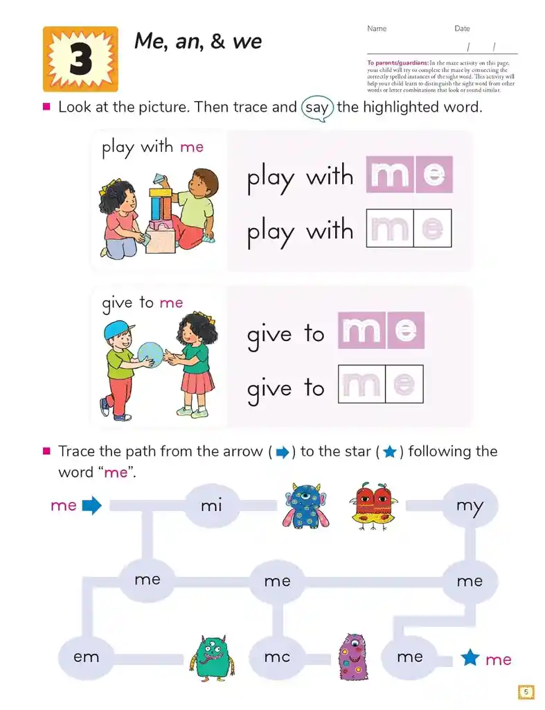 Libro Kumon Actividades Easy Sight Words Niños