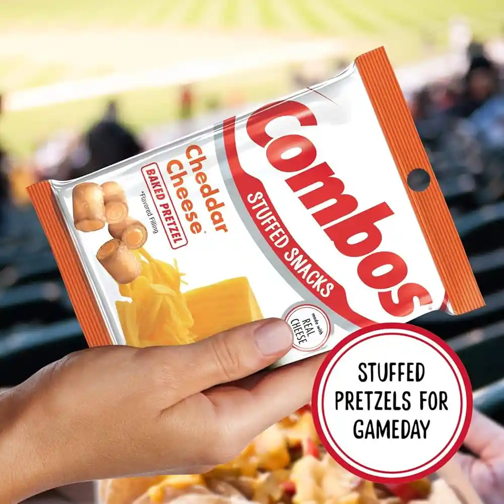 Snacks De Pretzel Combos Queso Cheddar Tamaño Grande 178g