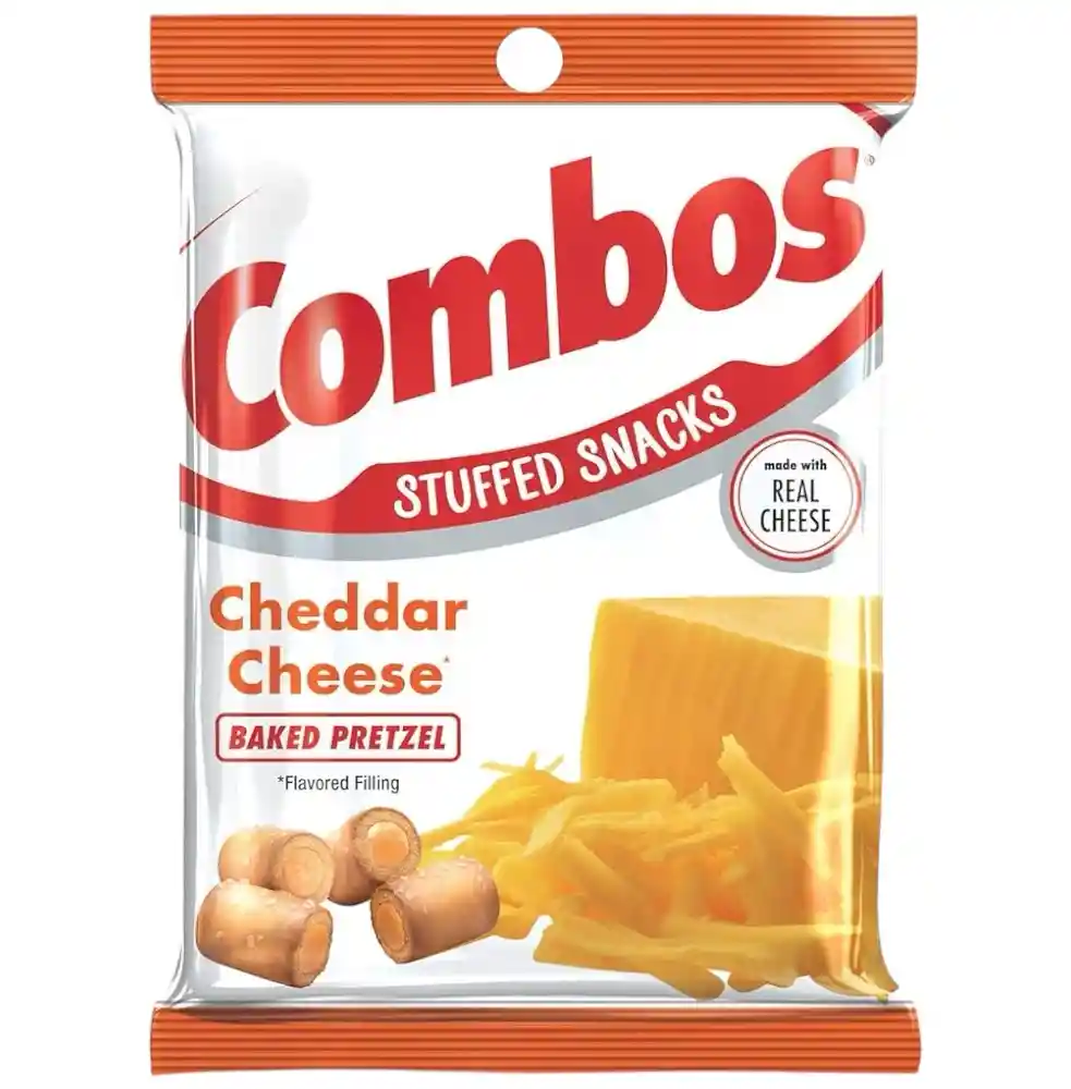 Snacks De Pretzel Combos Queso Cheddar Tamaño Grande 178g