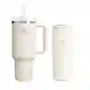 Termo Stanley Vaso Beige 40oz Duo Para Bebidas Frías Y Calientes