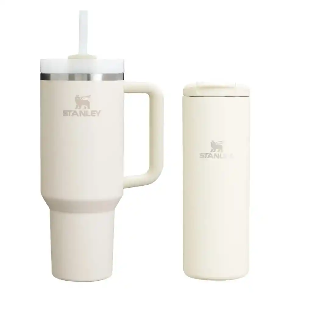 Termo Stanley Vaso Beige 40oz Duo Para Bebidas Frías Y Calientes